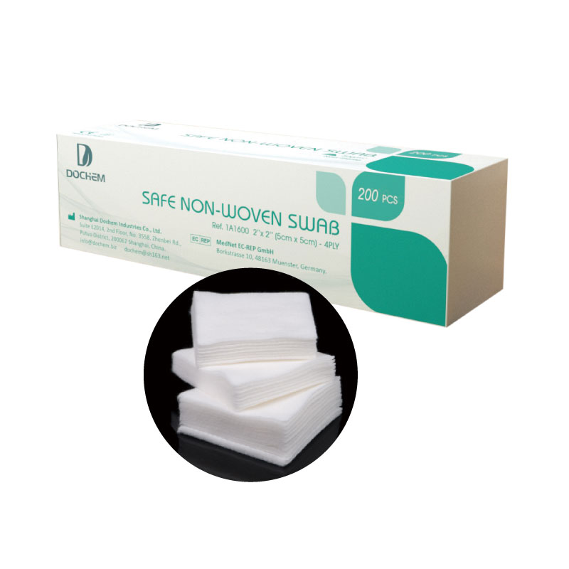 Safe non-woven swab